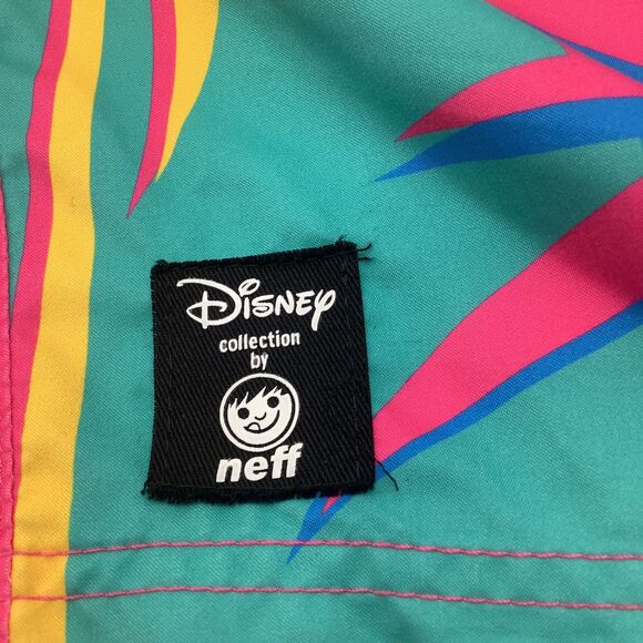 Disney Neff Mens Mickey Mouse Swim Trunks Pink Size Medium - Picture 4 of 9